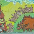 La route de céramique le long de la Rivière Rouge
