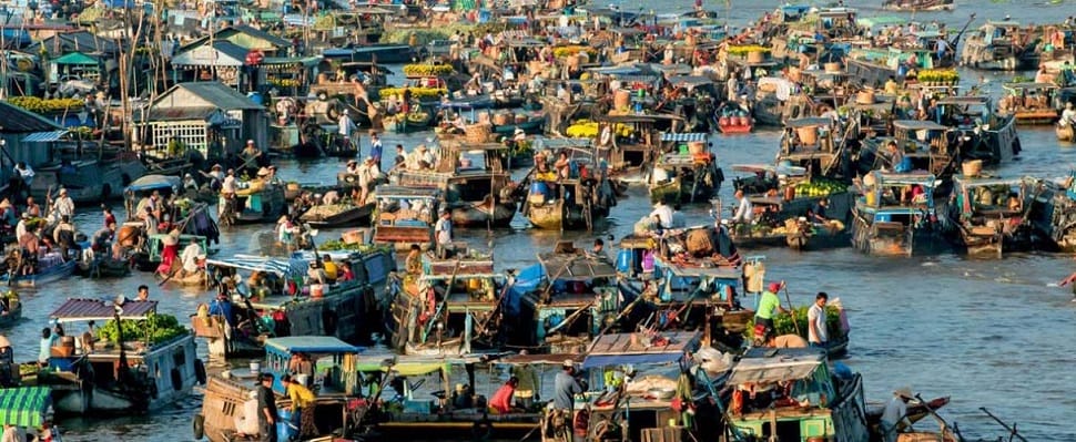 Animation sur le marché flottant de Cai Rang decouvrir_marche-flottant_cai-rang