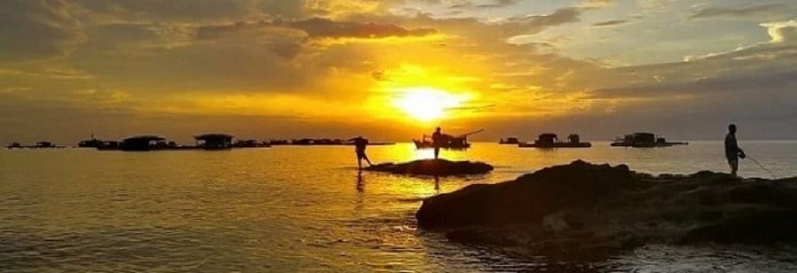 Coucher de soleil sur Ganh Dau ganh-dau