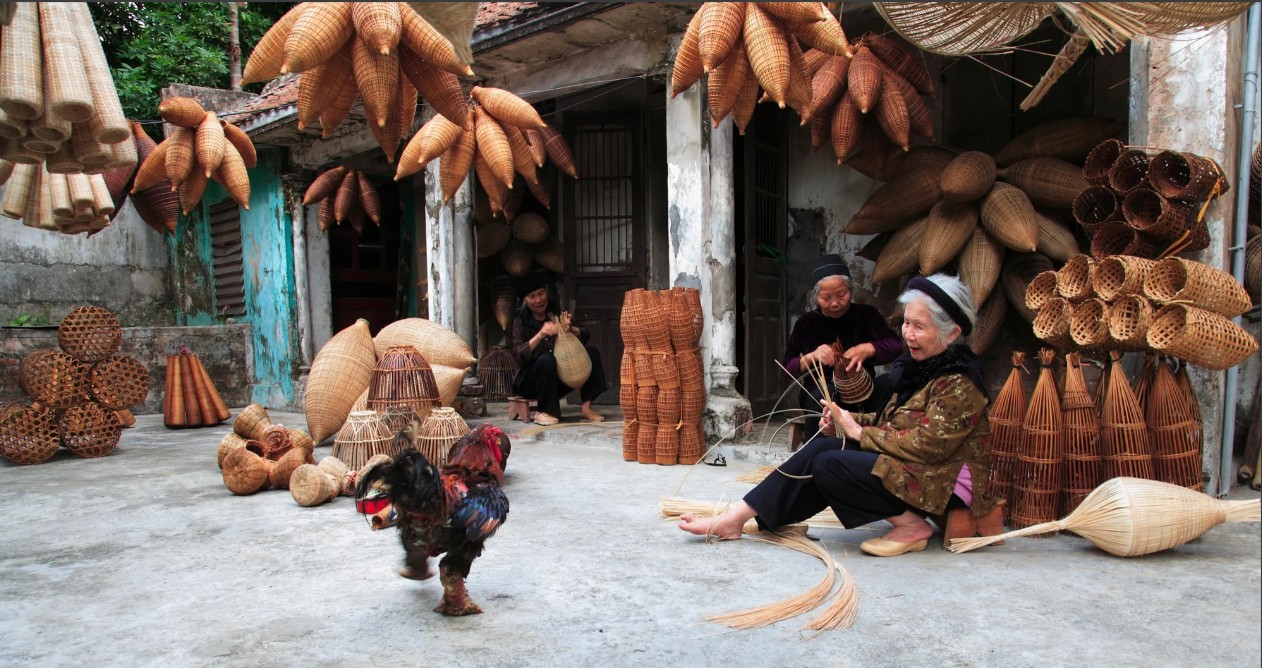 Village de vannerie de Thu Sy à Hung Yen