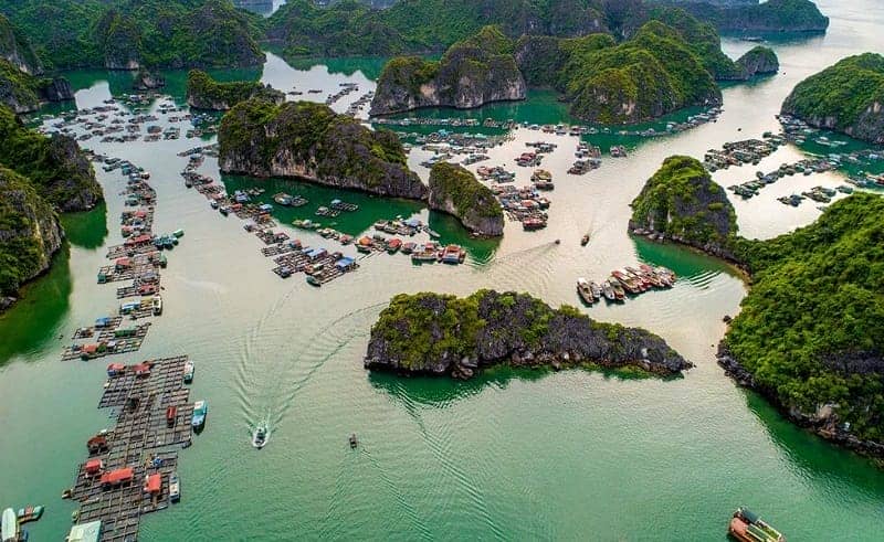 Croisière Cat Ba Lan Ha 3 jours 2 nuits que voir village flottant