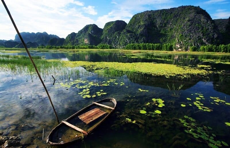 Que voir réserve naturelle Van Long et alentours sampan
